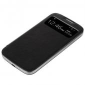 PU Leather Slim Flip Case Smart Cover With Touch Window For S4